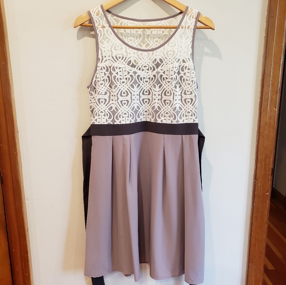 Mod Cloth lace and satin dress size L